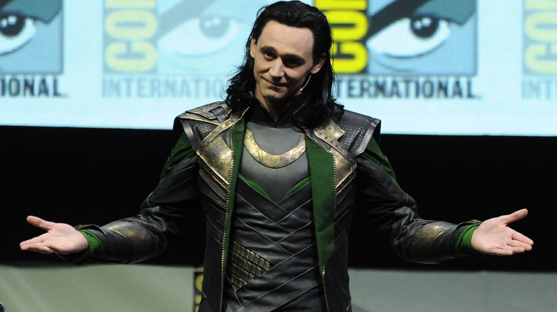 Tom Hiddleston dressed as Loki at Comic-Con