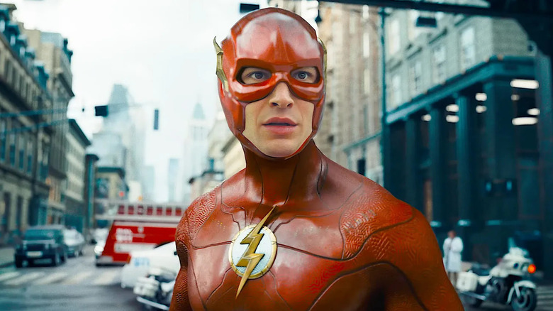 The Flash/Barry Allen frowning in "The Flash."