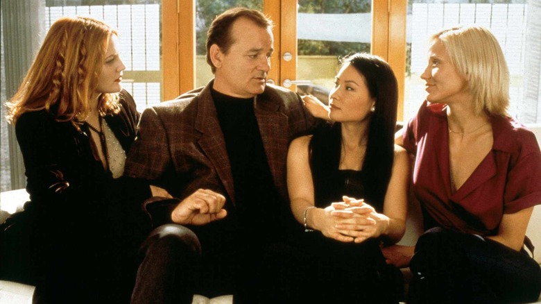 Dylan Bosley Alex and Natalie on the couch together in Charlie's Angels