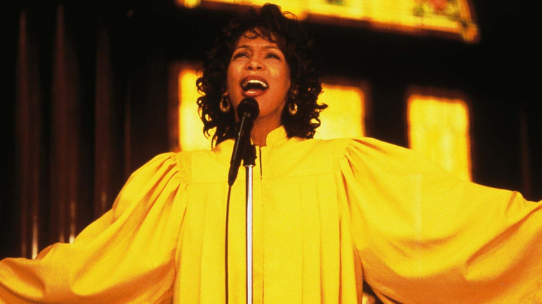 Julia leads the choir in "The Preacher's Wife"