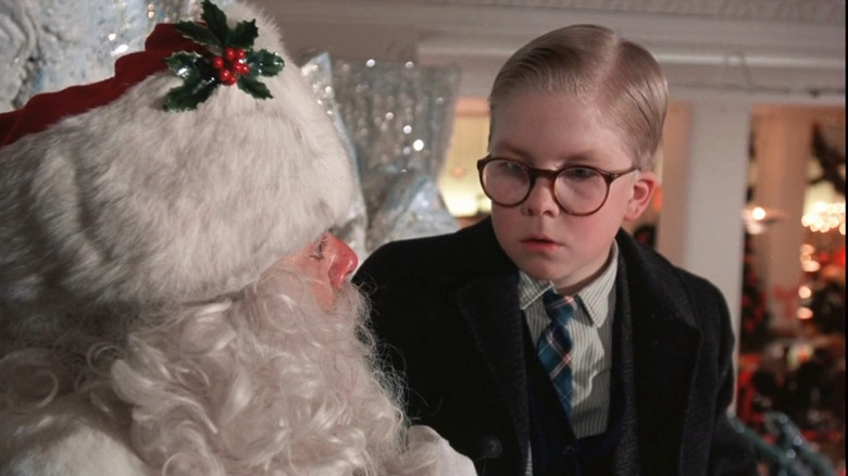 Ralphie stunned speechless by Santa in "A Christmas Story" (1983)