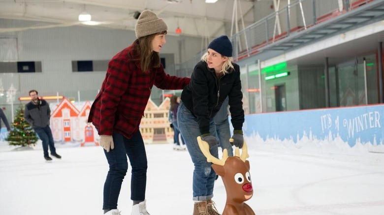 Harper and Abby skate in Happiest Season (2020)