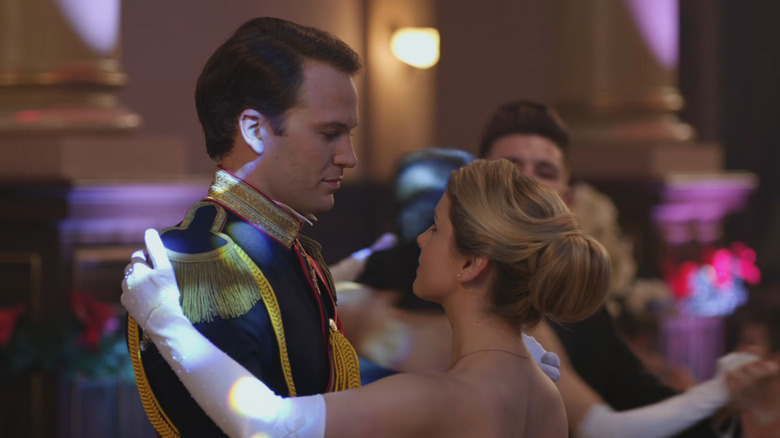 Amber and Richard dancing at coronation ball