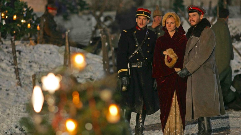 Audebart, Anna, and Horstmeyer near trenches at Christmas