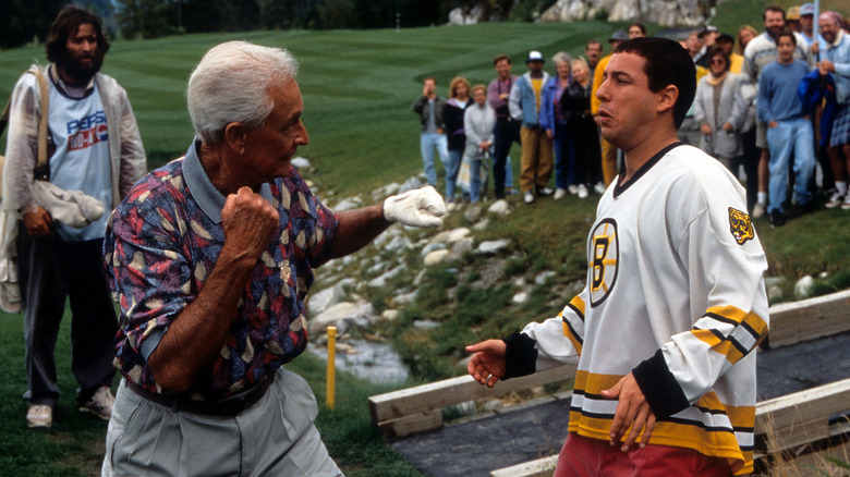 Bob Barker fighting Happy Gilmore