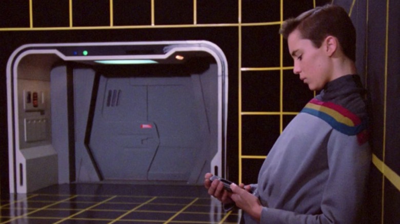 Ensign Crusher hanging out in the holodeck in "Star Trek: The Next Generation"