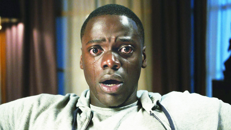 Chris Washington cries while frozen in Get Out (2017)