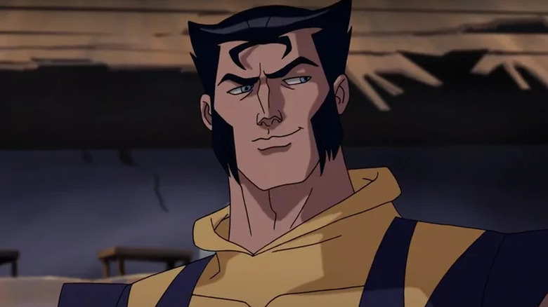 Wolverine smirking on Wolverine and the X-Men