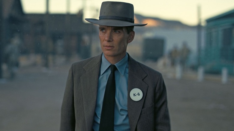 J. Robert Oppenheimer wanders through Los Alamos in Oppenheimer