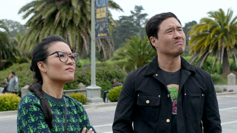 Sasha and Marcus looking up at something in Always Be My Maybe (2019)