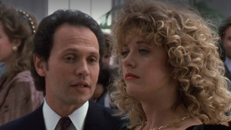 Harry talks to a disinterested Sally in When Harry Met Sally (1989)