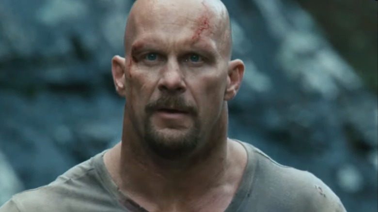 Steve Austin's Jack Conrad staring in The Condemned