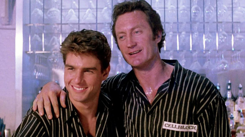 Brian and Doug smiling in "Cocktail."