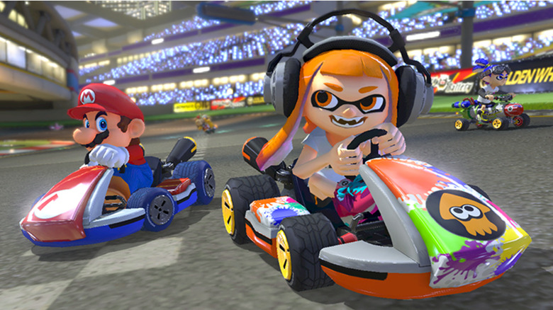 mario and inkling carting