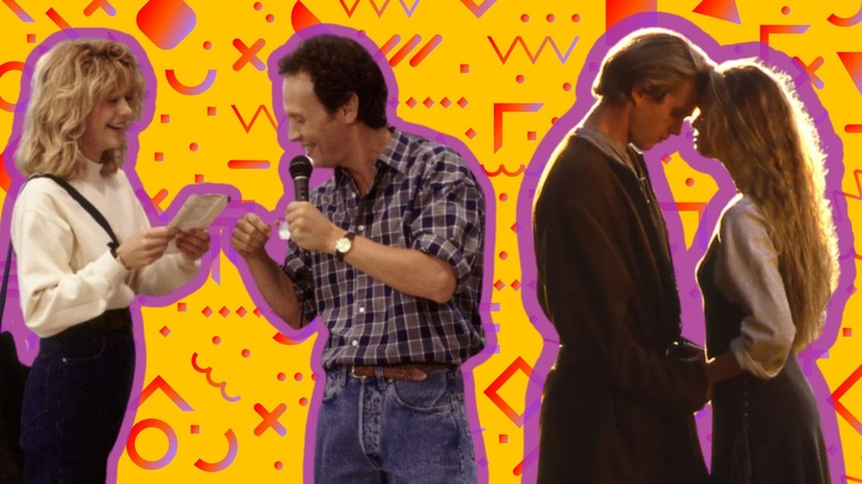 Harry and Sally singing, Westley and Buttercup touching foreheads