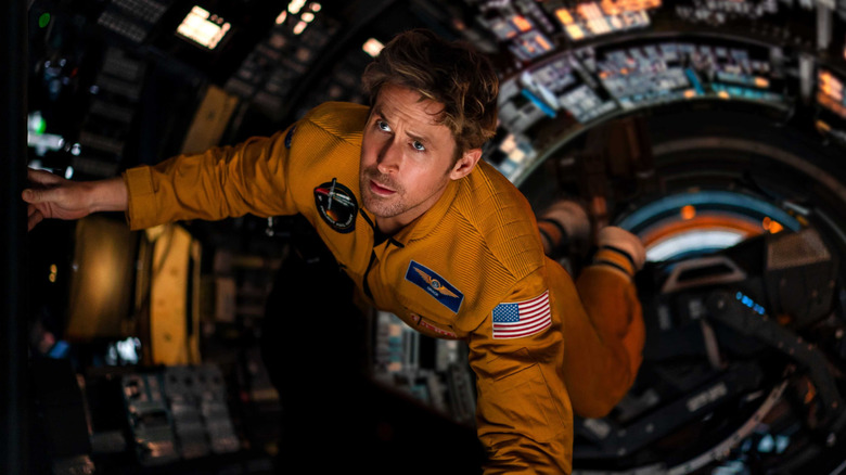 Ryland floating in space shuttle in "Project Hail Mary" (2026)