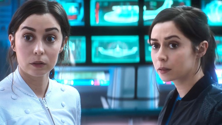 Captain Cole and her clone in Black Mirror (2016)