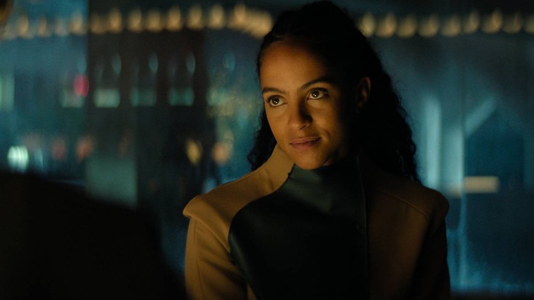 Gaal looking at someone just off camera in Foundation (2021)