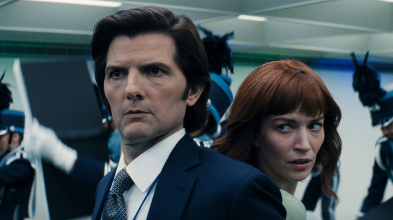 Mark and Helly back to back in Severance (2022)