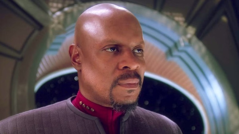 Benjamin Sisko frowning in "Star Trek: Deep Space Nine."