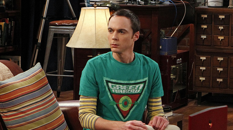 Sheldon Cooper glares in annoyance in 