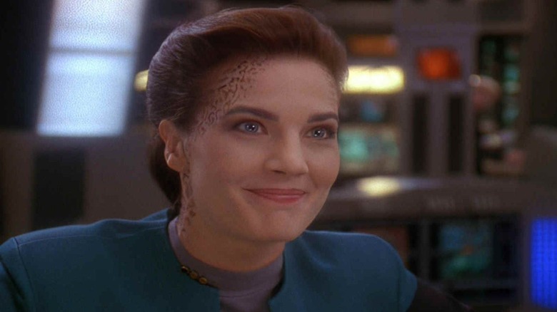 Lt. Cdr. Jadzia Dax smiling in "Star Trek: Deep Space Nine"