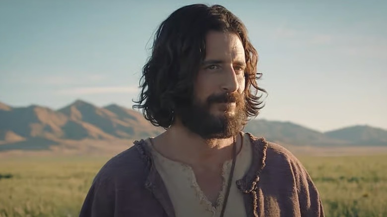 Jesus Christ smiles in an open field The Chosen (2017-present)