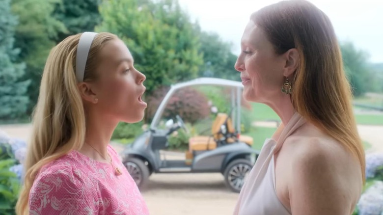 Simone talking to Michaela in Sirens (2025)