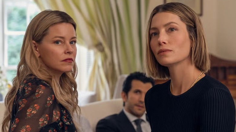 Chloe and Nicky sitting together in The Better Sister (2025)