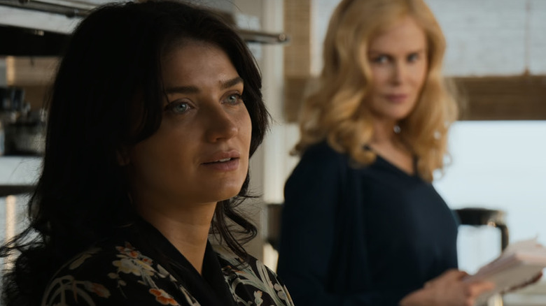 Greer looking at Amelia in The Perfect Couple (2024)