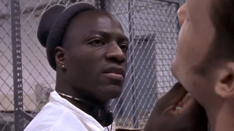 Simon Adebisi threatening in Oz