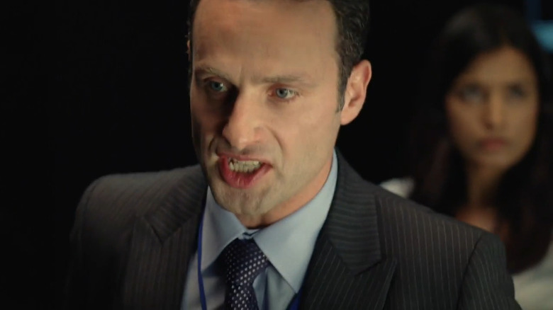 Hugh Collinson speaking in Strike Back