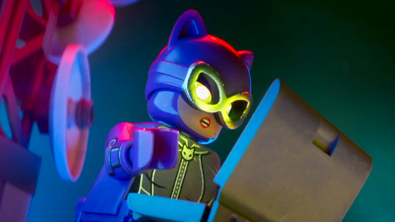 Catwoman hacking into the mainframe in "The Lego Batman Movie"