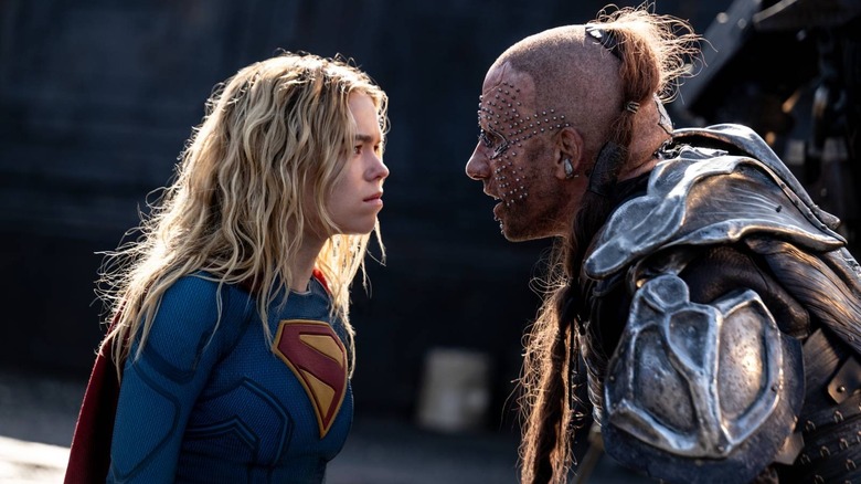 Kara staring down Krem in Supergirl