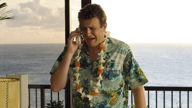 Peter sobbing on the phone in Forgetting Sarah Marshall