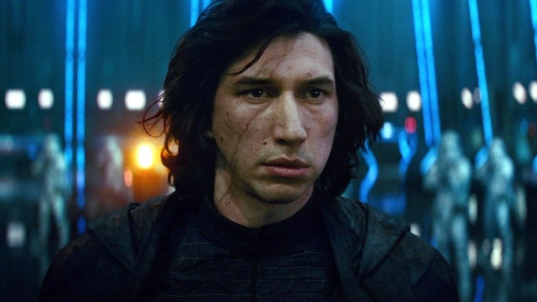 Kylo Ren looking sullen in Star Wars: The Rise of Skywalker
