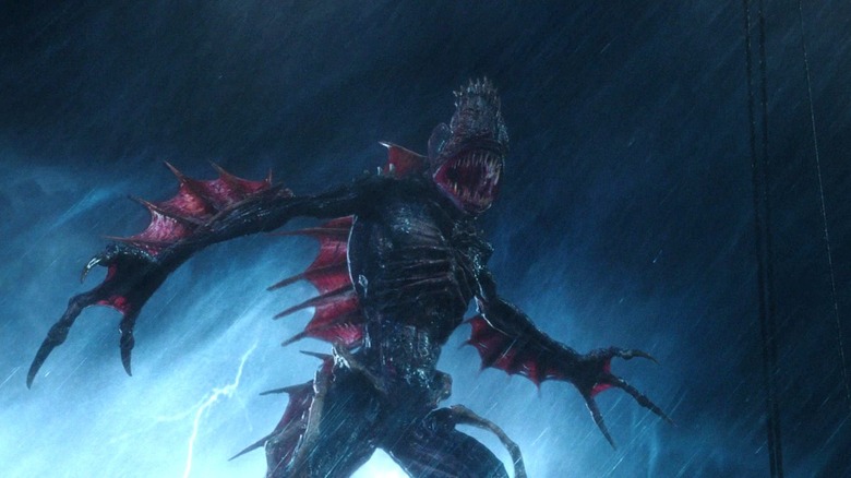 The Trench's monster roaring in Aquaman