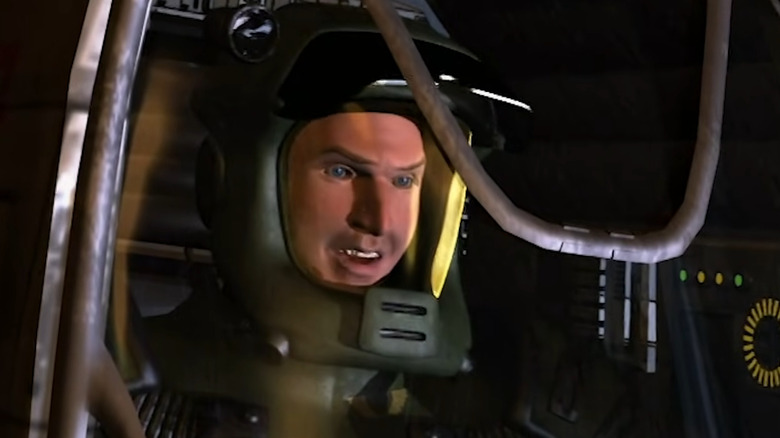 Goss wearing an armored suit in Roughnecks: Starship Troopers Chronicles