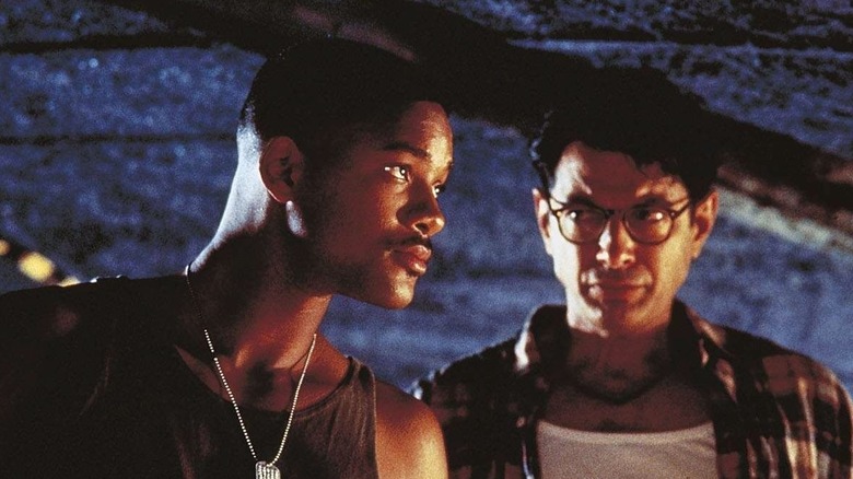 David Levinson glancing at Steven Hiller in Independence Day (1996)