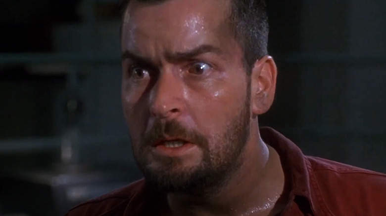 Close-up of Zane Zaminsky freaking out in The Arrival (1996)