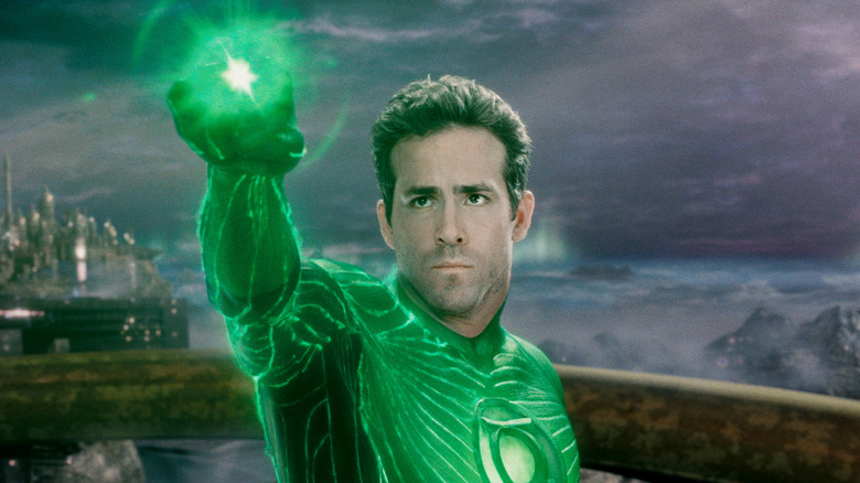 Hal Jordan unleashing the power of the Green Lantern ring in Green Lantern (2011)