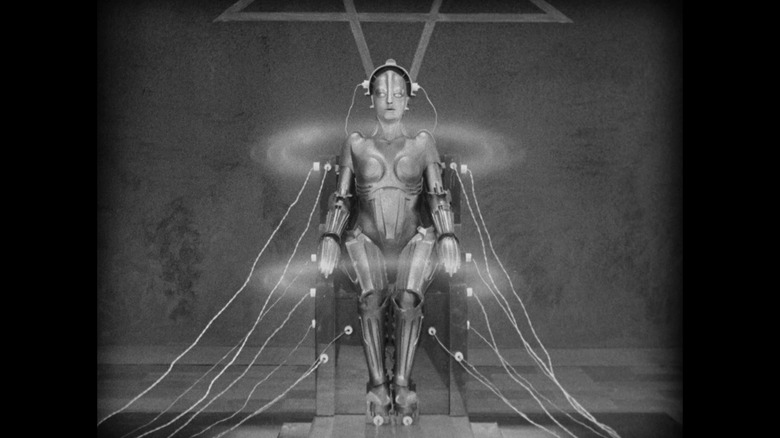 The robot comes to life in "Metropolis" (1927)