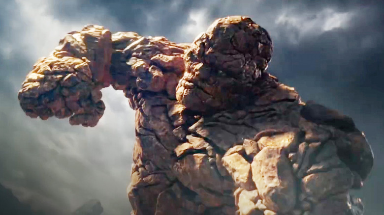 The Thing prepares a punch in Fantastic Four (2015)