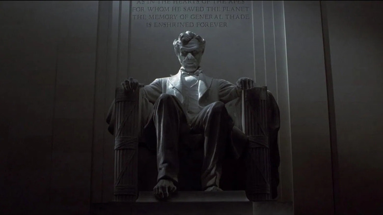 General Thade Memorial in Planet of the Apes