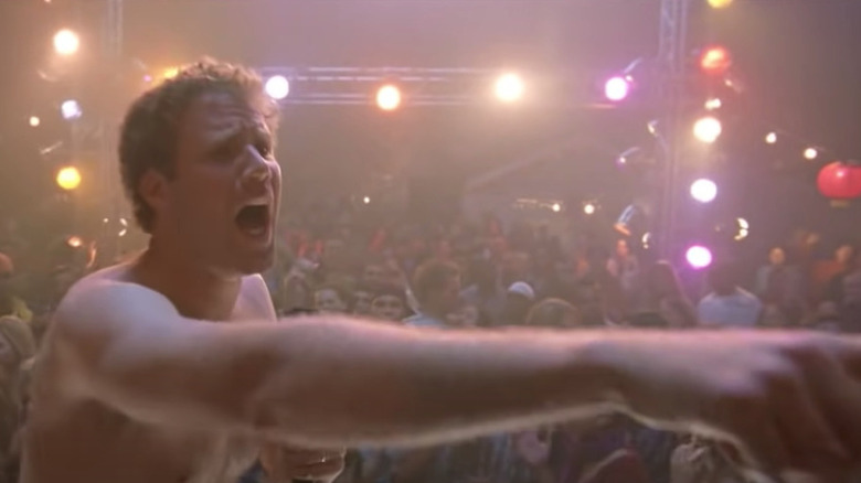 Will Ferrell stands naked on stage