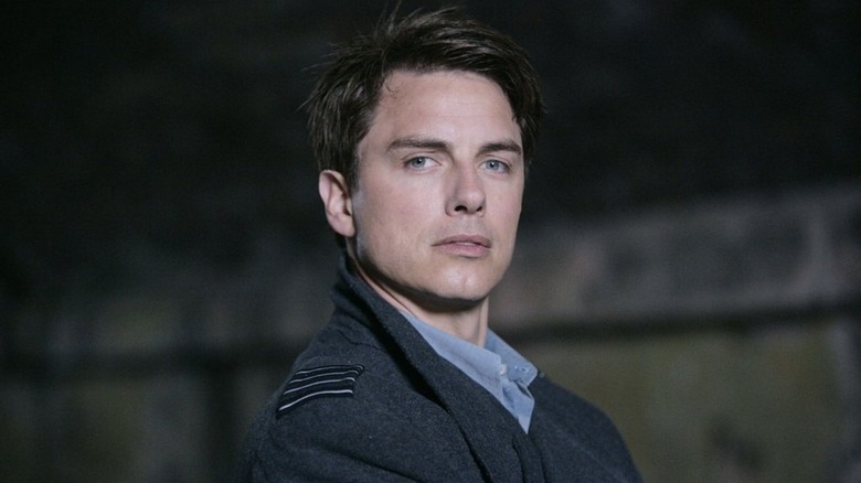 Jack Harkness frowning in "Torchwood."