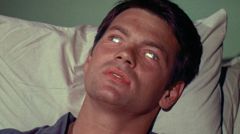 Gary Mitchell lying in sick bay in "Star Trek: The Original Series"