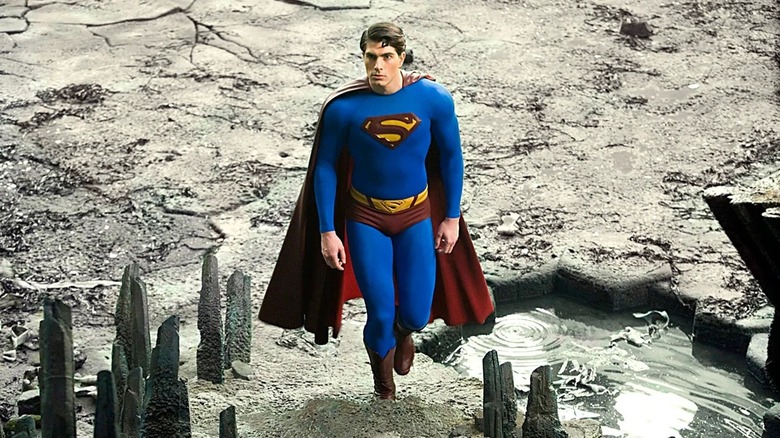 Superman on the Kryptonian surface in Superman Returns