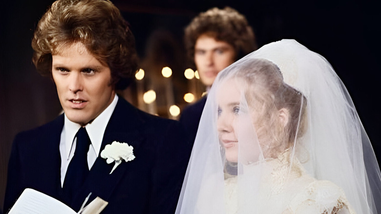 Nikki Smith and Greg Foster marrying in The Young and the Restless