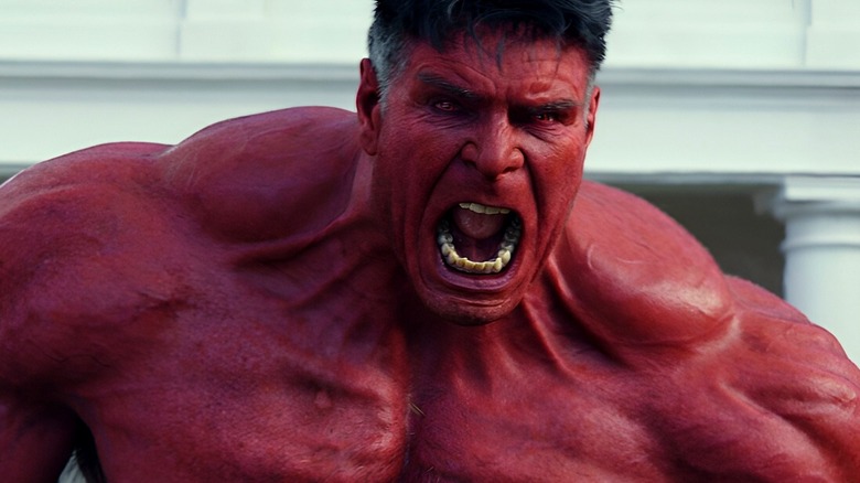 Red Hulk roaring in Captain America: Brave New World